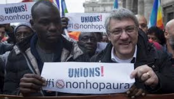 Unions per il contratto e contro la legge di Stabilità. Landini a Roma, ‘Renzi, noi non ci fermiamo’