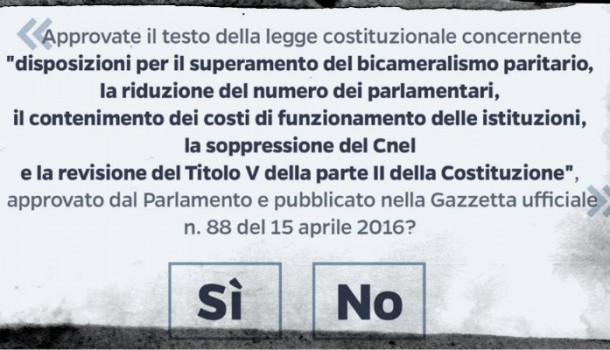 Bozzi e Palumbo: nessuna retromarcia, richiesta di referendum e scheda referendaria sono cose diverse