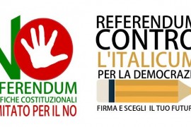 “Restiamo in campo”, Comitati per il No nel referendum costituzionale e contro Italicum