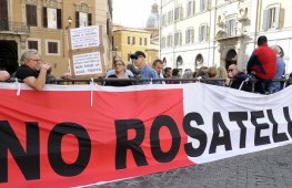 In Senato con la petizione di 160mila firme contro il Rosatellum