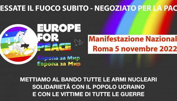 Per la pace. La piattaforma della manifestazione del 5 novembre: la guerra va fermata