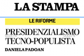 Riforme e rinoceronti, il presidenzialismo tecno-populista